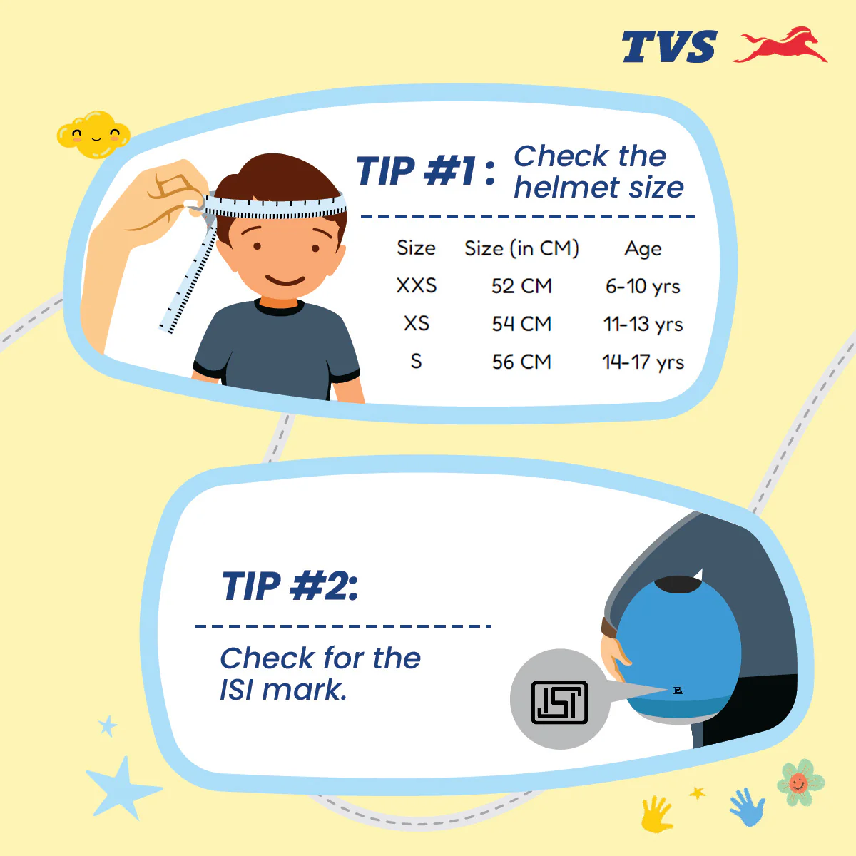 TVS Half Face Kids Helmet, Rosy Field - ISI Certified - Image 3