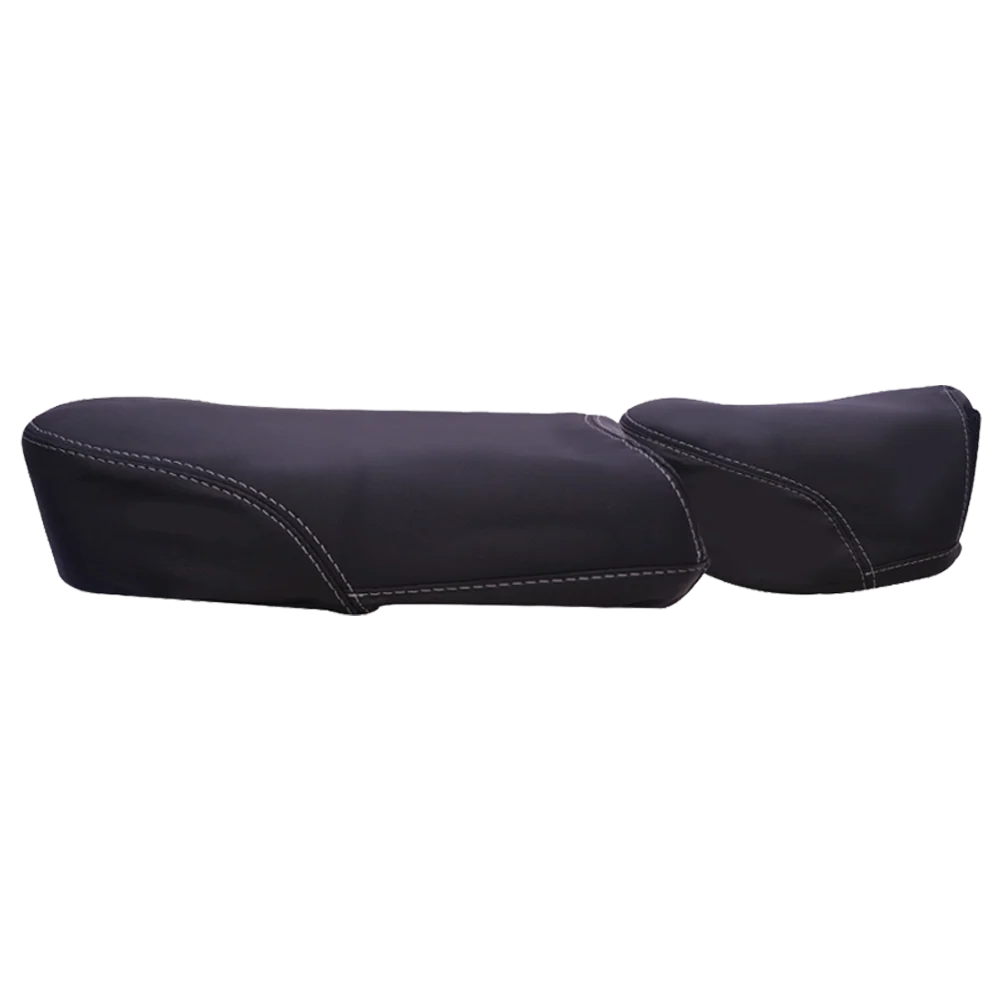 TVS XL 100 Kit Seat Cover | Color: Black | Front & Back, Two Piece - Image 2