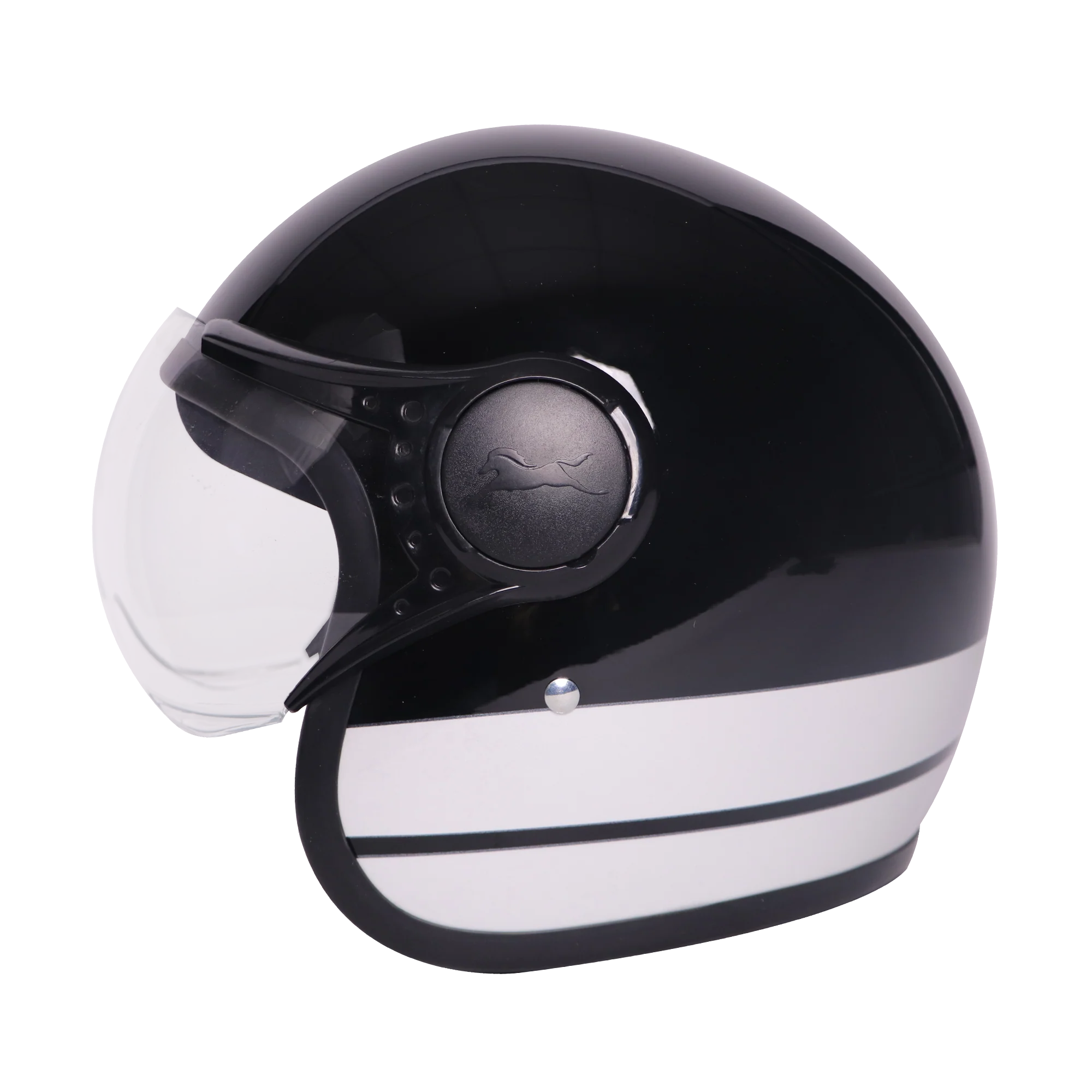 TVS J110 Half Face Helmet, Lunar White Gloss