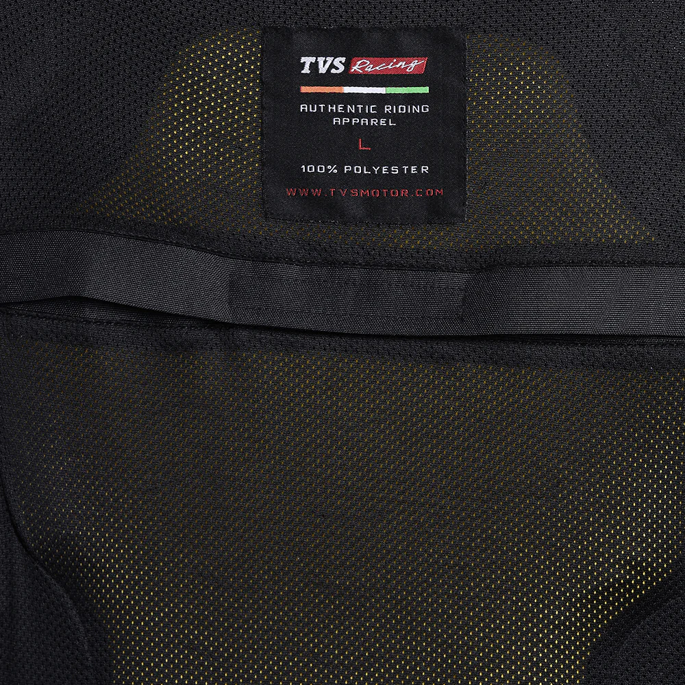 TVS Racing Asphalt Riding Jacket for Men- High Abrasion 600D Polyester, CE Level 2 Armour Protection – Essential Bike Jacket for Bikers (Grey) - Image 12